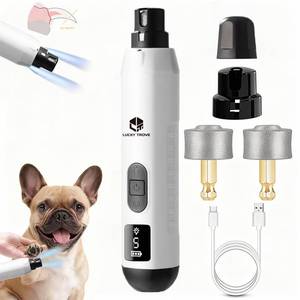 lot 7633 image: 2026 Upgraded Silent Groom Pro Pet Nail Grinder,5-Speed Dog Nail Grinder with Led Light, 45db Quiet Painless Paws Grooming & Smoothing for Small Medium Large Dogs & Cats (12Replacement Head) (White)