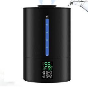 lot 7637 image: Coolfiqu 6L Humidifiers for Bedroom Large Room Home,Cool and Warm Humidifier for Baby and Plants Hot Mist Top Fill Desk Humidifiers Oil Diffuser,Quiet,Adjustable Mist,360°Nozzle-Black(2026 Upgraded)