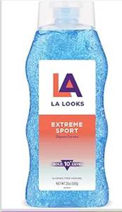 lot 7657 image: LA Looks Styling Hair Gel - Extreme Sport - 20 Oz - Hold for High Performance Activity