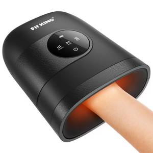 lot 7663 image: FIT KING Hand Massager with Heat for Hand Massage and Arthritis Carpal Tunnel Finger Numbness Relief - Cordless & Portable & Touch Screen - Ideal for Women Men Parents