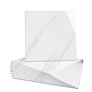 lot 7679 image: Marble Pattern PVC Peel-and-Stick Wall Tiles (30x30cm) Waterproof Self-Adhesive Vinyl for Decorative Walls, Low-Traffic Floors, Bathroom &amp Kitchen Backsplash (W20 (10 Pcs))