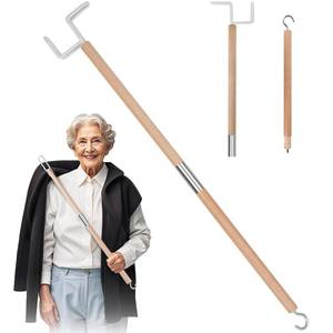 lot 7695 image: 27.2Dressing Stick,Long Handle Dressing Aid Stick for Elderly and Hip Surgery,Daily Dressing Aid for Pants, Shirts and Sock