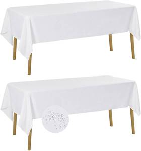lot 17 image: Fokitut 2-Pack Waterproof Rectangle Tablecloth