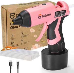 lot 21 image: GoGonova Cordless Glue Gun, 15s Preheat, 2Ah,