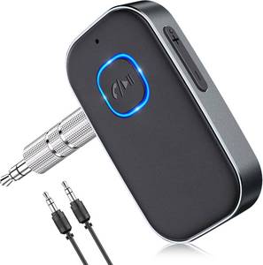 lot 52 image: COMSOON Bluetooth Car Receiver, 3.5mm AUX, Noise Cancelling, 16H Battery