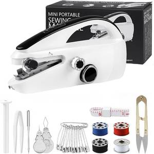 lot 54 image: Handheld Sewing Machine, Portable Mini, Easy to Use for Clothes and DIY