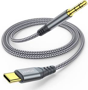 lot 56 image: JXMOX USB-C to 3.5mm Aux Cable (4ft)   Type-C to 3.5mm Headphone Car Stereo