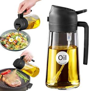 lot 63 image: YARRAMATE 16oz Glass Olive Oil Sprayer, 2-in-1 Dispenser, Food-Grade