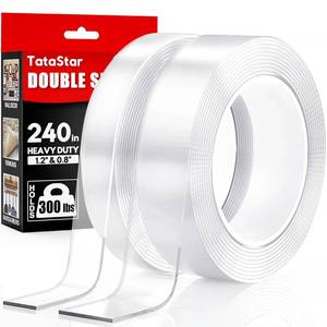 lot 78 image: Tatastar Double Sided Tape, 2 Rolls (20 ft) - Nano Tape, 1.20.8 in