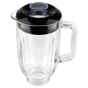 lot 8333 image: Veterger Replacement Parts 5-Cups Glass jar with lid,Compatible with BLACK&DECKER 10-Speed Blender BL2010BPABL2010BP BL2020S BL-2020 BL2010BG