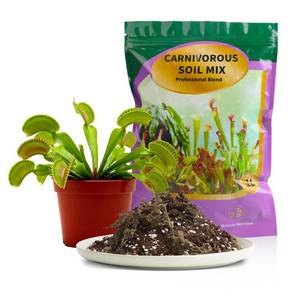 lot 8377 image: Omitgoter Premium Carnivorous Plant Soil for Venus Fly Trap Live Plants 2qt  New Upgraded Formula with High Drainage & Breathability