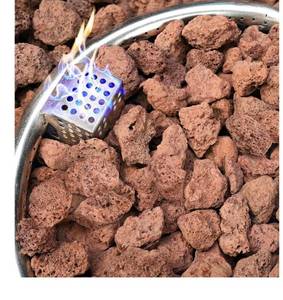 lot 8428 image: Red Lava Rocks for Fire Pit