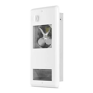 lot 8451 image: Stelpro Pulsair Electric Wall Fan Heater 1500W or 750W  120V 17 18 H x 14 916 W Ultra-Quiet and Fast Heater Built-In 2P Thermostat (ARWF1501T2W) White