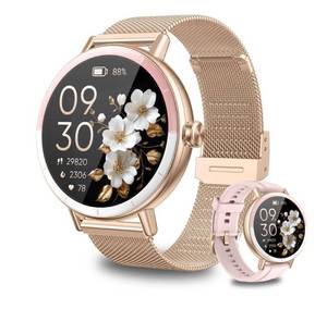 lot 8475 image: KEEPONFIT Smart Watches for Women AndroidiPhone, IP68 Waterproof Fitness Tracker with Bluetooth Calls(Answer&Make),