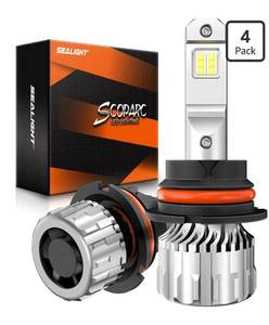 lot 8486 image: SEALIGHT 9007 Fog Light HB5 Bulb Super Bright Cool White pack of 2
