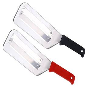 lot 8501 image: (2 Pack) Cabbage Shredder for Coleslaw,Stainless Steel Cabbage Slicer Shredder,Kitchen Lettuce Knife