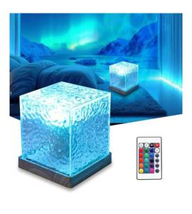 lot 8505 image: RICHMYC Ocean Wave Projector Light, 16 Colors Gradual Rotating Water Lamp with Remote Control