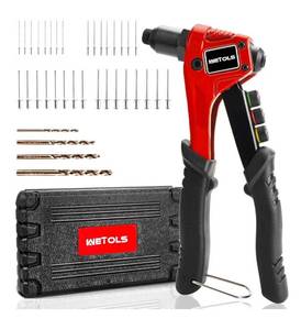lot 8506 image: WETOLS Pop Rivet Gun Kit with 200 Blind Rivets