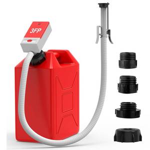 lot 8507 image: Fuel Transfer Pump with Auto Stop Sensor and 4 Tank Adapter, 3.2 Gallon per minute & 51 Extra Long Hose, Portable Gas Can Pump for Oil, Diesel and Gasoline with Overfill Protection (Red)
