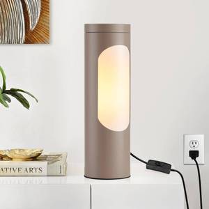 lot 8546 image: LEDIARY Shabbos Lamp, Brown Kosher Lamp for Shabbat, Table Lamps and Nightlight for Living Room, Bedroom, T10 Bulb Included (4W Eqv 40W, 400LM, 3000K)