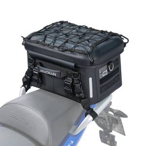 lot 8563 image: ARMORIAN Motorcycle Tail Luggage Bag Waterproof 18L Near Rack Trunk Hard Cover Motor Camera Mounting bag for Cycling,Adventure,Traveling