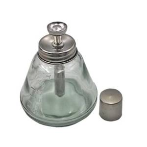 lot 8657 image: 1PCS Push Down Pump Dispenser,Glass Empty Pump Dispenser Clear Cosmetic Container Empty Liquid Pump Dispenser with Measuring Scales
