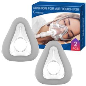 lot 8665 image: 2 Packs Replacement Cushion (L) for AirTouch F20, Optimized Comfort & Secure Seal with Memory Foam (New Version), Exceptional Value & Durable Replacement Supplies by Everness (L)