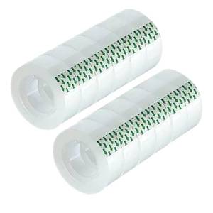 lot 8685 image: MJUNM 12 Rolls Transparent Tape Refills Rolls 34-Inch x 1000 inch, 1 inch Core, Clear Gift Wrapping Tape Refill Roll for Office, Home, School