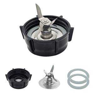 lot 8691 image: for Oster Blender Replacement Parts Blender Ice Blade with Jar Base Cap and Two Rubber O Ring Seal Gasket Accessory Refresh Kit