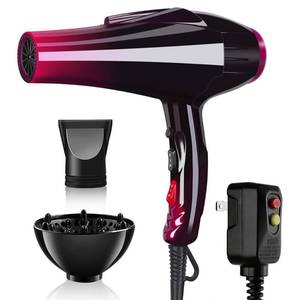 lot 8720 image: Professional Hair Dryer Powerful 3500 Watt Blow Dryer Salon Ceramic Tourmaline Ionic High Power Blow Dryer,Quick Dry Hair Dryers with AC Motor Concentrator Diffuser Attachments