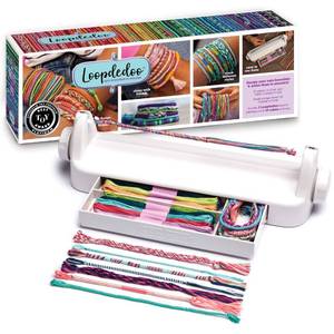 lot 8735 image: Loopdedoo DIY Friendship Bracelet Maker Kit - Bracelet Making Kit for Kids Ages 8 & Up - Make Bracelets in Minutes for Birthday, Christmas Gift - Award Winning Craft Kit