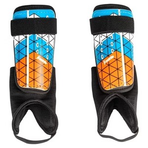 lot 931 image: Franklin Sports Shin Guards 2pk - BlueOrange XS