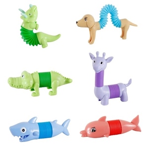lot 938 image: Animal Pop Tube Set  Cute Sensory Animal Fidget Toy for Kids