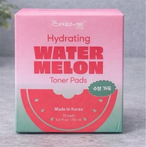 lot 984 image: the CR ME shop Hydrating Watermelon Toner Pads   Pink 70 Count