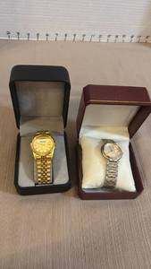 lot 1013 image: Ford Logo Quartz Watch & Alfred Sloan Award Two-Tone Watch Set