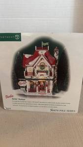 lot 1018 image: Department 56 North Pole Series Barbie Boutique