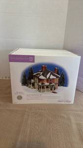 lot 1049 image: Department 56 Snow Village Bachmans Original Homestead 1885