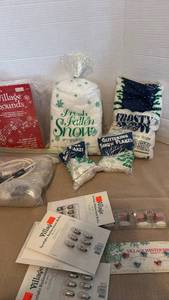 lot 1107 image: Department 56 Village Accessories Lot - Snow, Sounds, Bulbs & Birds