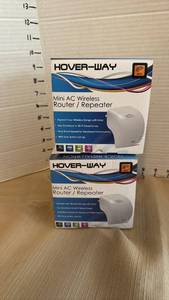 lot 1169 image: Hover-Way Mini AC Wireless RouterRepeater - Set of 2