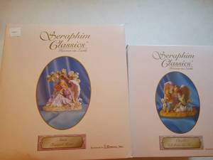 lot 1312 image: Seraphim Classics Heaven on Earth Figurines.  Anna, Tranquil Heart.   Cecilia, Gift from the Heart