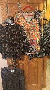 lot 1419 image: Womens Printed Blouses XL