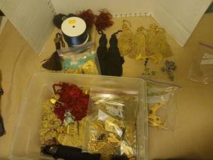 lot 2047 image: Curtain  Ties embellishments and more
