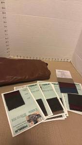 lot 2135 image: Upholstery fabric from piece of furniture and Fabric Swatch Cards
