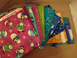 lot 2146 image: Fabric.  Snowman and More