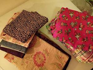 lot 2164 image: Fabric.  Some Pillow Shams