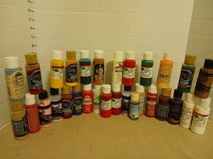 lot 2184 image: Acrylic paint