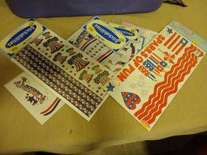 lot 2250 image: Storage tote with stickers