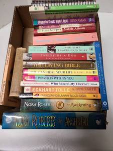 lot 3001 image: Books, including The Time Keeper.