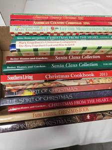 lot 3018 image: Christmas craft books and cookbooks