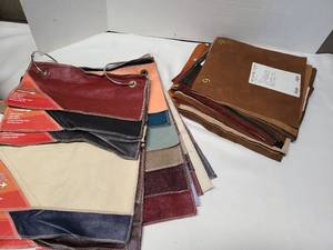 lot 3125 image: Leather upholstery, swatches.